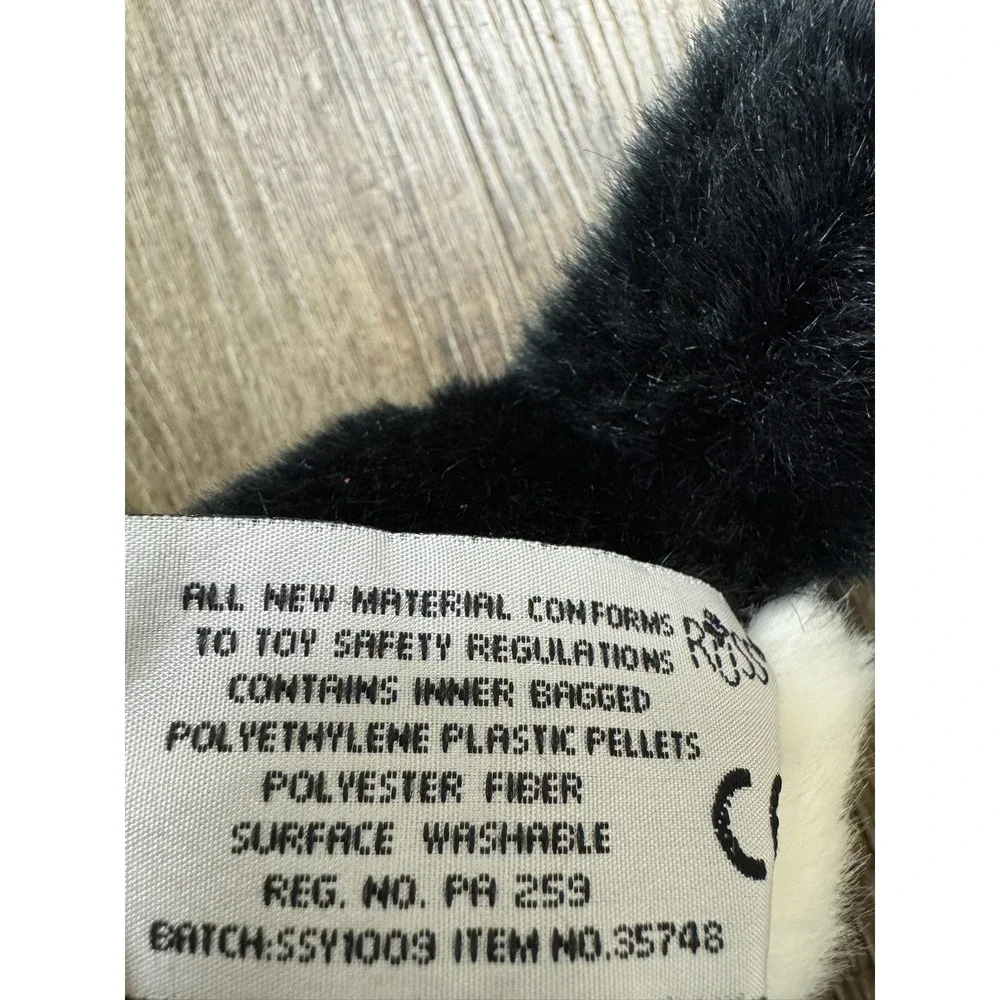 Russ‎ Berrie Yomiko Classics Black White Tuxedo Cat Plush Stuffed Animal 35748